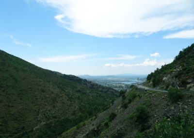 Une vue depuis la route de Vau Dejës à Puka.